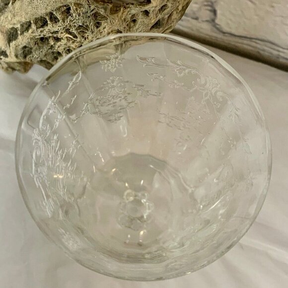 Vintage 40s Fostoria Navarre Etched Crystal Juice Glass - Picture 6 of 9
